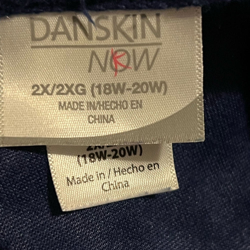 Danskin Now Dark Blue Activewear Jacket 2X - Picture 6 of 8